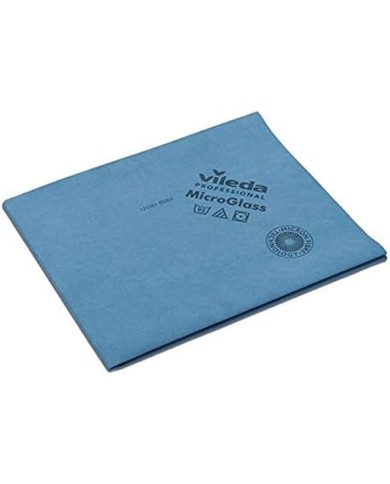 VILEDA R-MICRONGLAS DOEK 40 X 50 BLAUW 5 STUKS