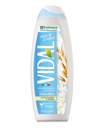 VIDAL BAÑO DE DUCHA LECHE Y EMOLIENTE 500 ML