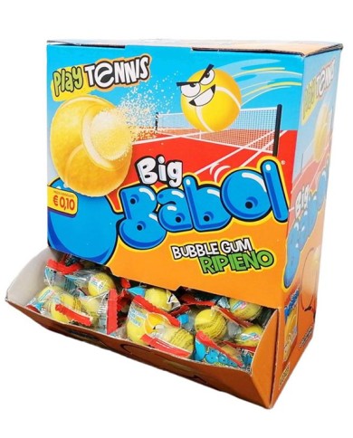 BIG BABOL PLAY TENNIS BUBBLE GUM STYFNING X 200 DELAR