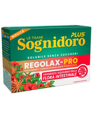 GOLDEN DREAMS PLUS TISANA REGOLAX-PRO FLORA INTESTINAL X 14 SOBRES