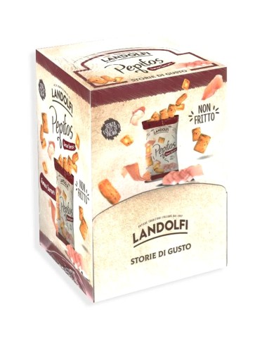 LANDOLFI NON-FRIED PEPITOS JAMON SERRANO DISPLAY OF 25 SACHETS