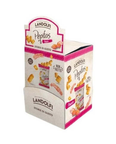 LANDOLFI PEPITOS BACON NON FRITTI ESPOSITORE DA 25 BUSTINE