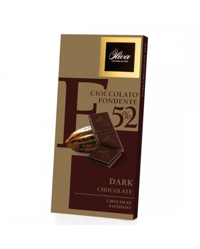 BARRE DE CHOCOLAT NOIR OLIVE 52% GR.85