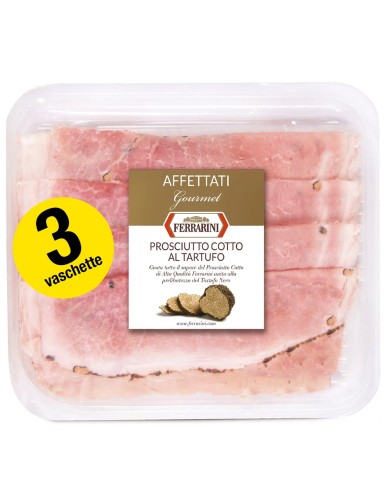 FERRARINI COOKED HAM WITH TRUFFLE GR.100 X 3 TRAYS