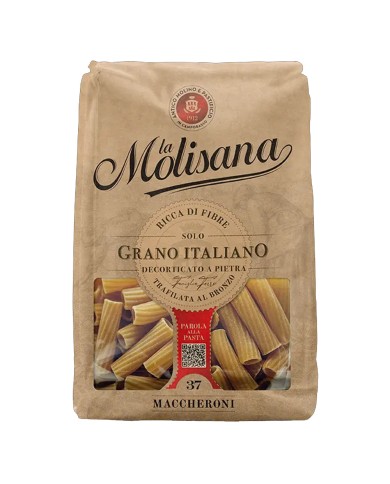 LA MOLISANA MACCHERONI N°37 WHOLE WHOLE PASTA GR.500