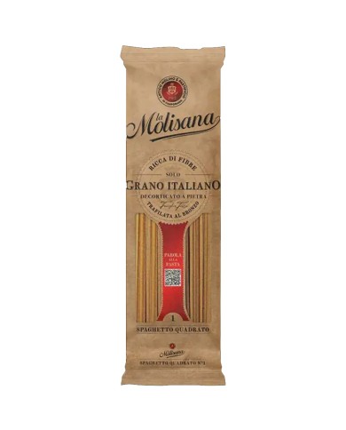 LA MOLISANA SQUARE SPAGHETTO N°1 WHOLE WHOLE PASTA GR.500