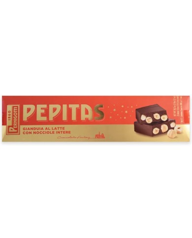 PERNIGOTTI PEPITAS TORRONE AL CIOCCOLATO GIANDUIA E NOCCIOLE EXTRA LARGE KG.1