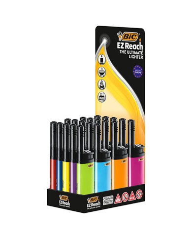 BIC EZ ALCANZA LO ÚLTIMO EN ENCENDEDORES X 20 PIEZAS