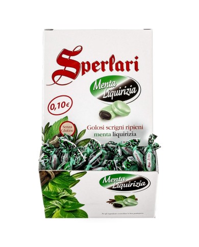 SPERLARI CARAMELLE DURE MENTA E LIQUIRIZIA BOX DA 200 PEZZI