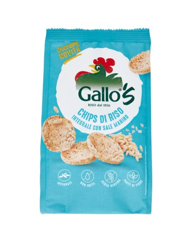 GALLO’S CHIPS DI RISO INTEGRALE CON SALE MARINO GR.40