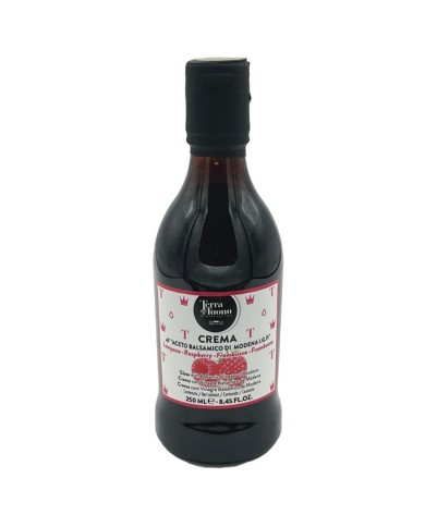 TERRA DEL TUONO CRÈME DE FRAMBOISE AU VINAIGRE BALSAMIQUE DE MODÈNE IGP 250 ML