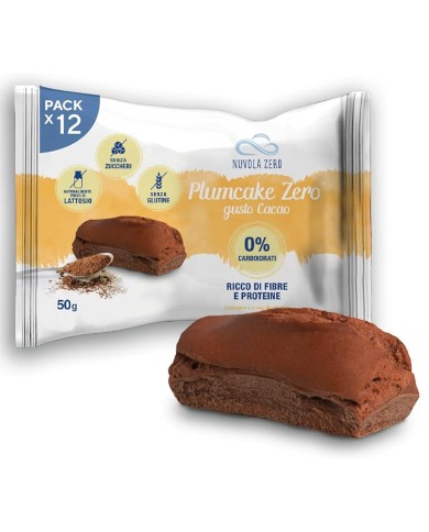 NUVOLA ZERO PLUMCAKE GUSTO CACAO 0% CARBO GR.50