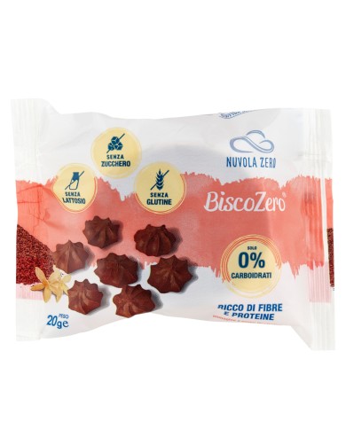 NUVOLA ZERO BISCOZERO AL CACAO 0% CARBO GR.20