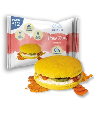 PAN DE CÚRCUMA NUVOLA ZERO 0% CARB GR.47