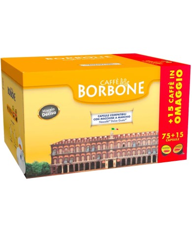 BORBONE CAPSULE CAFFE' MISCELA DECISA PER DOLCEGUSTO CONFEZIONE DA 90 PEZZI