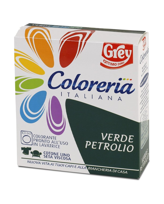 GREY COLORERIA ITALIANA VERDE PETROLIO 175 GR.