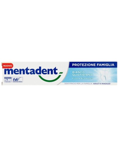 MENTADENT WHITE TOOTHPASTE DAILY FAMILY PROTECTION ML.75