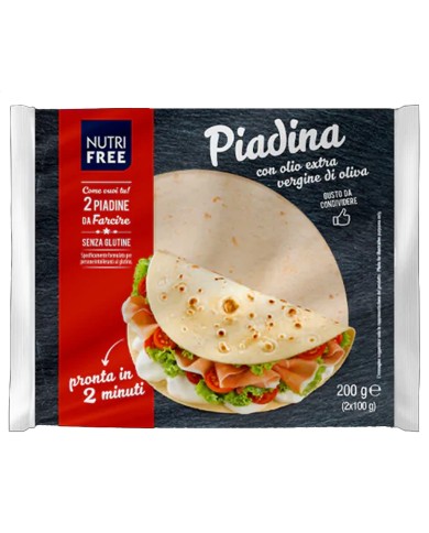 NUTRI FREE PIADINA SENZA GLUTINE GR.100 X 2 PEZZI