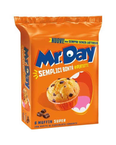 MR.DAY MUFFIN SUPER CON PEPITE DI CIOCCOLATO FONDENTE GR.300