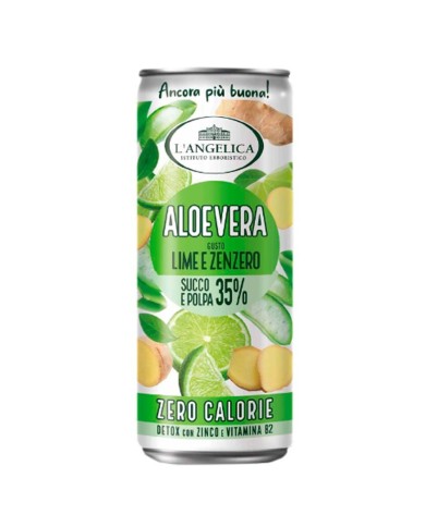 L'ANGELICA ALOEVERA LIMA Y JENGIBRE ML.240 X 12 LATAS