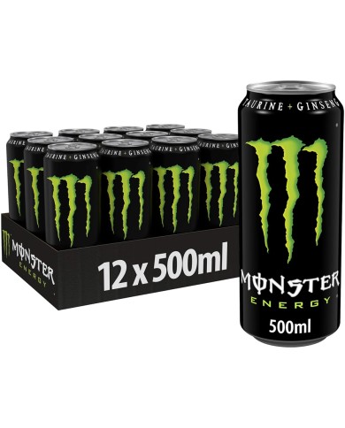 MONSTER ENERGY KLASYCZNY ZIELONY ML. Puszki 500 X 12