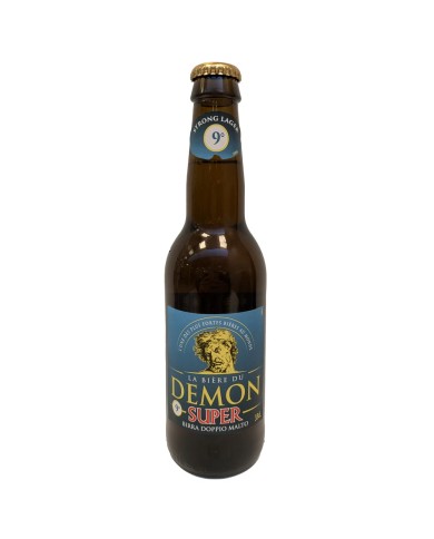 LA BIERE DU DEMON SUPER DOUBLE MALT BIER 9° CL.33 X 12 FLESSEN