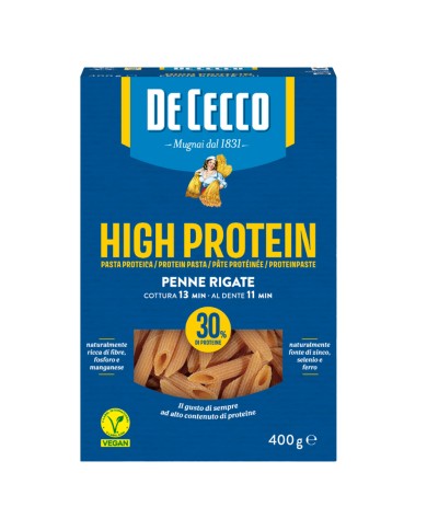 DE CECCO HÖG PROTEIN PENNE RIGATE N.41 GR.400