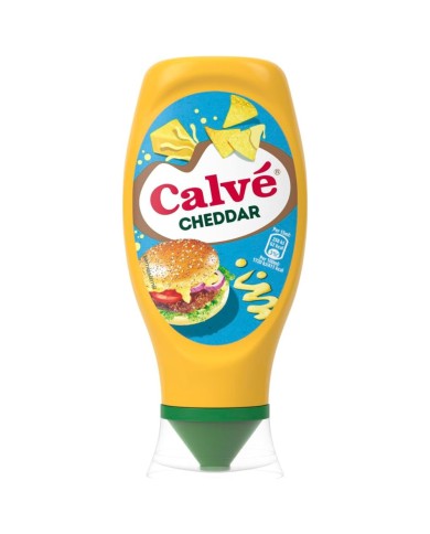 Kalbs-Cheddar-Sauce von oben nach unten, 430 ml