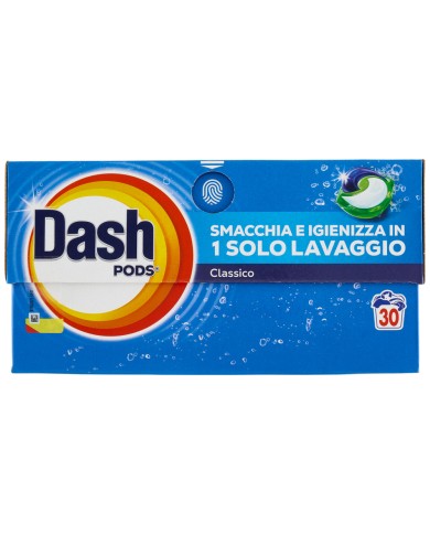 DASH PODS CLASSIC ODPLAMIACZ I ŚRODEK DEZYNFEKUJĄCY DO PRALKI X 30 SZTUK