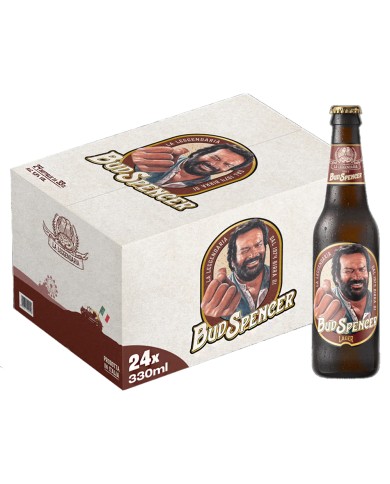 BIÈRE BUD POWER BUD SPENCER LAGER CL.33 X 24 BOUTEILLES