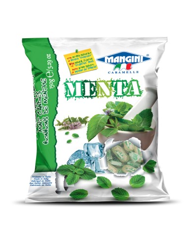 BONBONS À LA MENTHE MANGINI PAQUET DE 150 GR