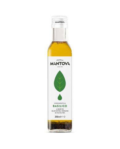 FRATELLI MANTOVA EXTRA VIRGIN OIL FLAVORED WITH BASIL ML.250