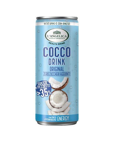L'ANGELICA COCCO DRINK ORIGINAL ZERO CALORIE PUSZKA ML.240 X 12 SZTUK