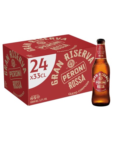 CERVEZA ROJA PERONI GRAN RISERVA 33 CL X 24 PIEZAS