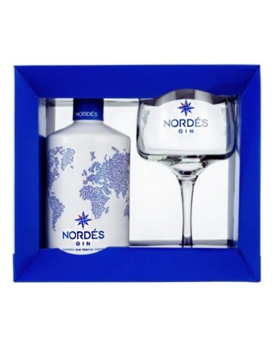 NORDES ATLANTIC GIN PAKKET MET 70CL FLES + 1 GLAS