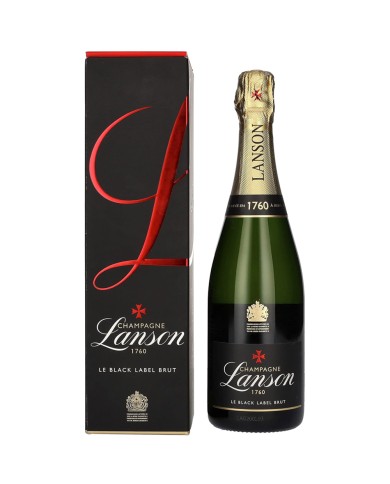 LANSON CHAMPAGNE LE BLACK LABEL BRUT ASTUCCIATO CL.75