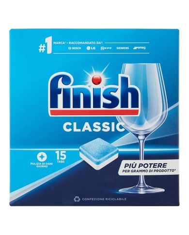 FINISH CLASSIC VAATWASSER TABLETTEN X 15 STUKS