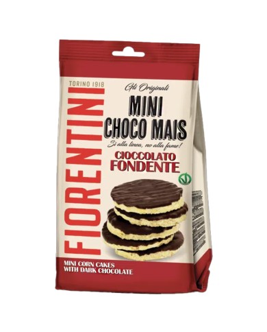 MINI TORTITAS DE MAÍZ FIORENTINI CON CHOCOLATE NEGRO 60 GR