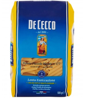 DE CECCO PENNE PICCOLE RIGATE N 177 GR 500 X 10